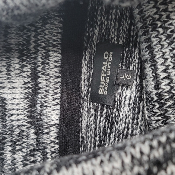 Buffalo David Bitton pull over sweater black marled - Picture 6 of 11